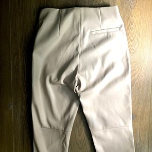 Mango faux leather high waist pants